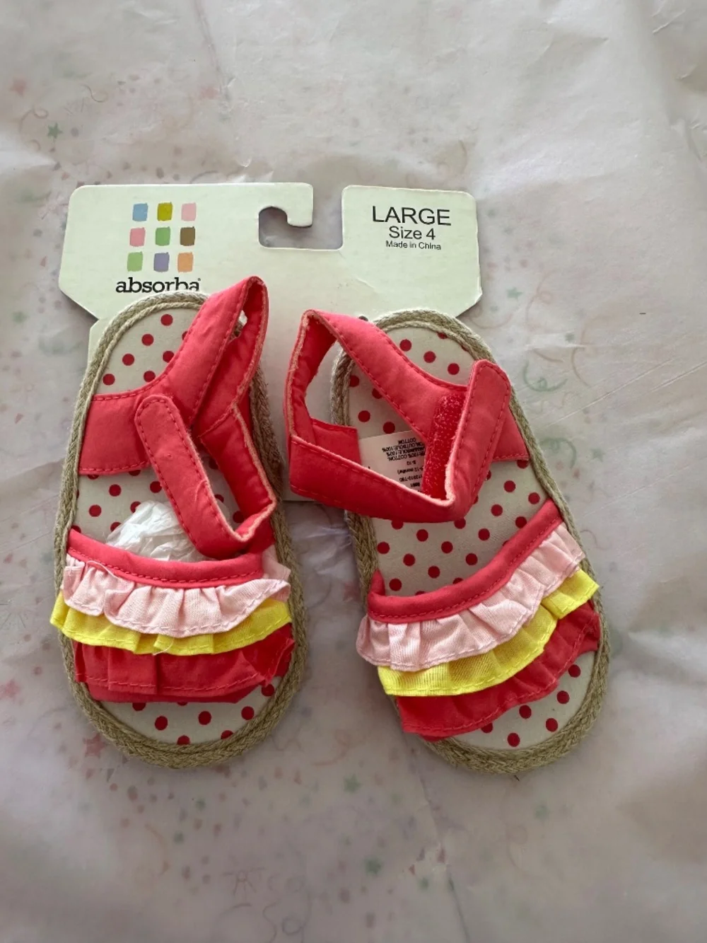 SHOES/SANDALLS-3 PAIR SZ 4, ONE SZ 7-BRAND NEW WITH TAGS